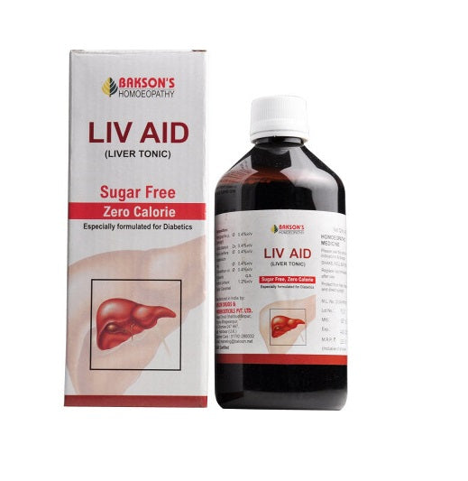 Bakson liv aid sugar free liver tonic homeopathy