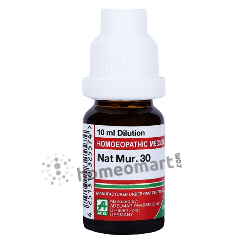 German Natrum Muriaticum Homeopathy Dilution - Homeopathic Remedy for Hair Fall, Depression & Water Retention