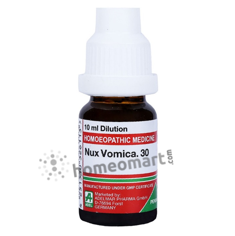 German Nux Vomica Homeopathy Dilution 6C, 30C, 200C, 1M, 10M