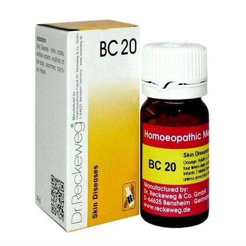 Dr Reckeweg Biochemic Combination Tablets BC20 for Acne, Eczema, Psoriasis, Scalp eruptions