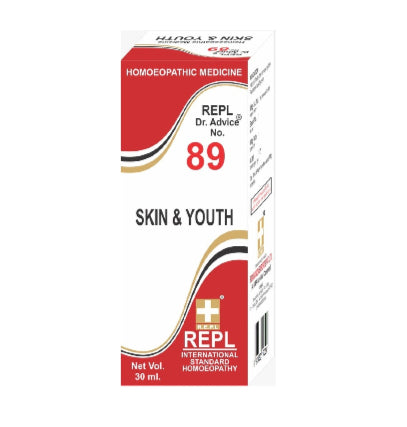 Supports skin repair, nerve strength, and immune vitality. REPL Dr. Advice No. 89 – SKIN & YOUTH Drops for fatigue, cracked skin & post-illness recovery.