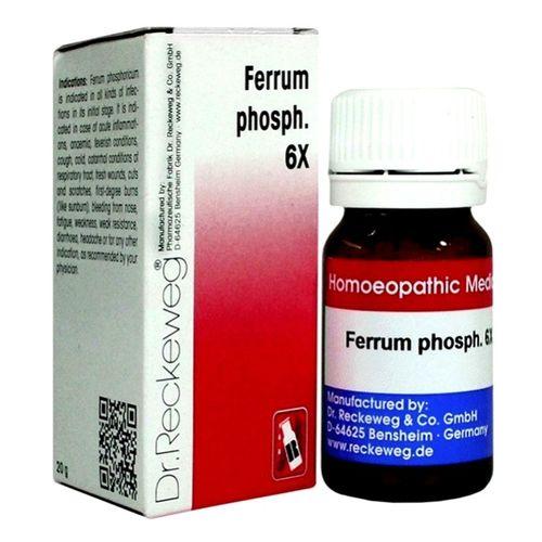 Dr.Reckeweg Biochemic Tablet Ferrum Phosphoricum for Anemia, Fever, Inflammation old pack