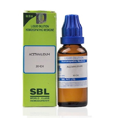 SBL Acetanilidum Homeopathy Dilution 6C, 30C, 200C, 1M, 10M, CM