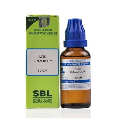 SBL Acidum Benzoicum Homeopathy Dilution 6C, 30C, 200C, 1M, 10M, CM