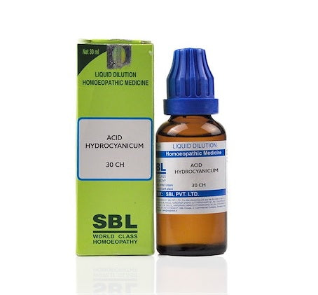 SBL Acidum Hydrocyanicum Homeopathy Dilution 6C, 30C, 200C, 1M