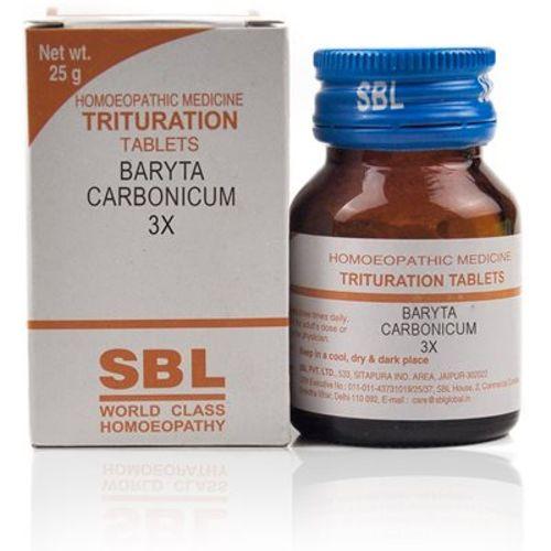 SBL Baryta Carbonicum 3x Homeopathy Trituration Tablets