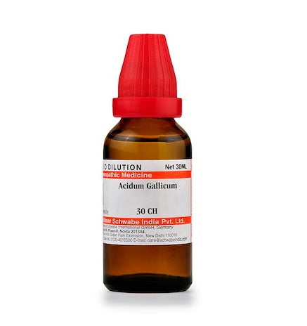 Schwabe Acidum Gallicum Homeopathy Dilution 6C, 30C, 200C, 1M, 10M, CM