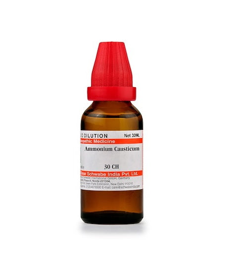 Schwabe Ammonium Causticum Homeopathy Dilution 6C, 30C, 200C, 1M, 10M, CM