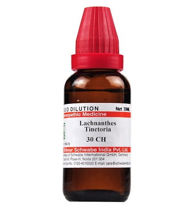 Schwabe-Lachnanthes-Tinctoria-Homeopathy-Dilution-6C-30C-200C-1M-10M.