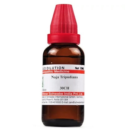 Schwabe Naja Tripudians Homeopathy Dilution 6C, 30C, 200C, 1M, 10M