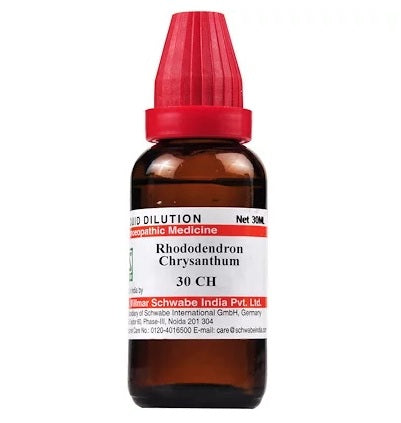 Schwabe-Rhododendron-Chrysanthum-Homeopathy-Dilution-6C-30C-200C-1M-10M.