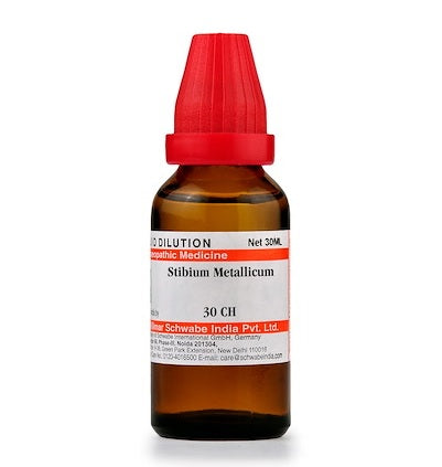 Stibium Metallicum Homeopathy Dilution 6C, 30C, 200C, 1M, 10M