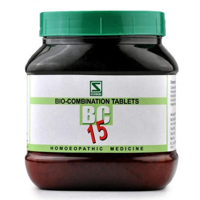 Schwabe Biocombination 15 (BC15) tablets for menstrual complaints, Irregular periods 550 Gms Pack