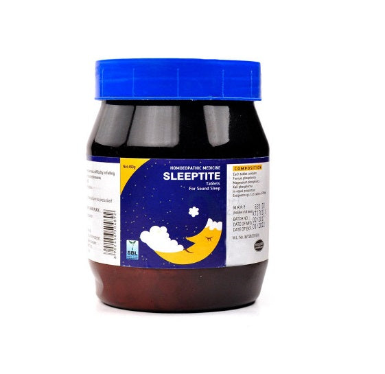 SBL Sleeptite Tablets for insomnia, lack of sleep 450 grams pack