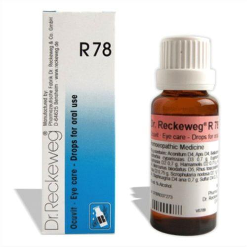 Dr. Reckeweg R78 Drops help relieve conjunctivitis, eyestrain, inflammation & early-stage cataracts. A German homeopathic remedy for complete eye care.