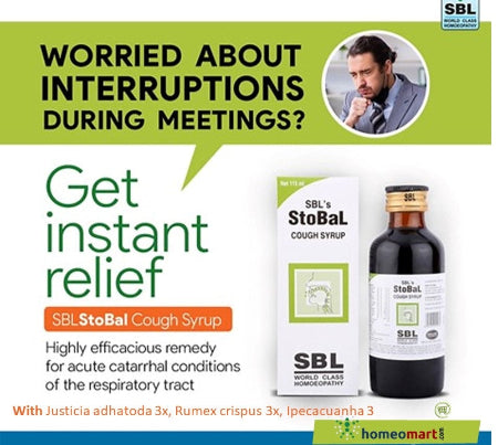 dry and wet cough treatment syrup homeopathy stobal