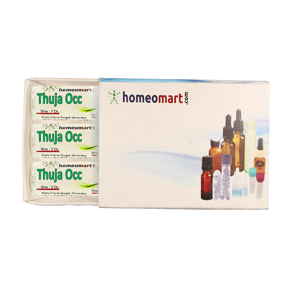 Homeopathy Thuja medicated pills box