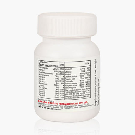 Vitanin D supplemental facts label