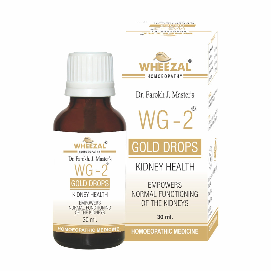 Wheezal Homeopathhy WG 2 Kidney Drops, albuminaria, proteniuria