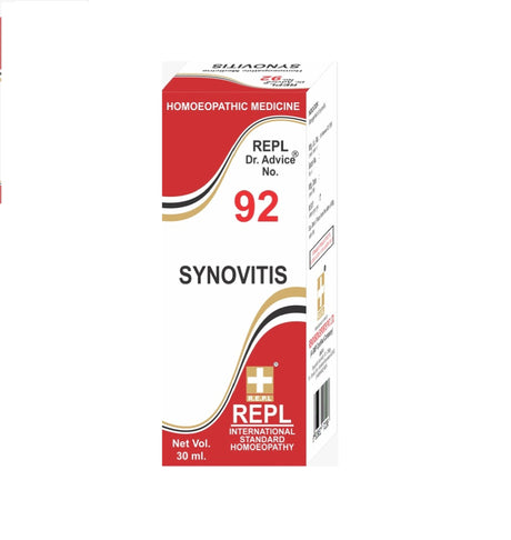 Homeopathy REPL Dr Adv No 92 synovitis drops
