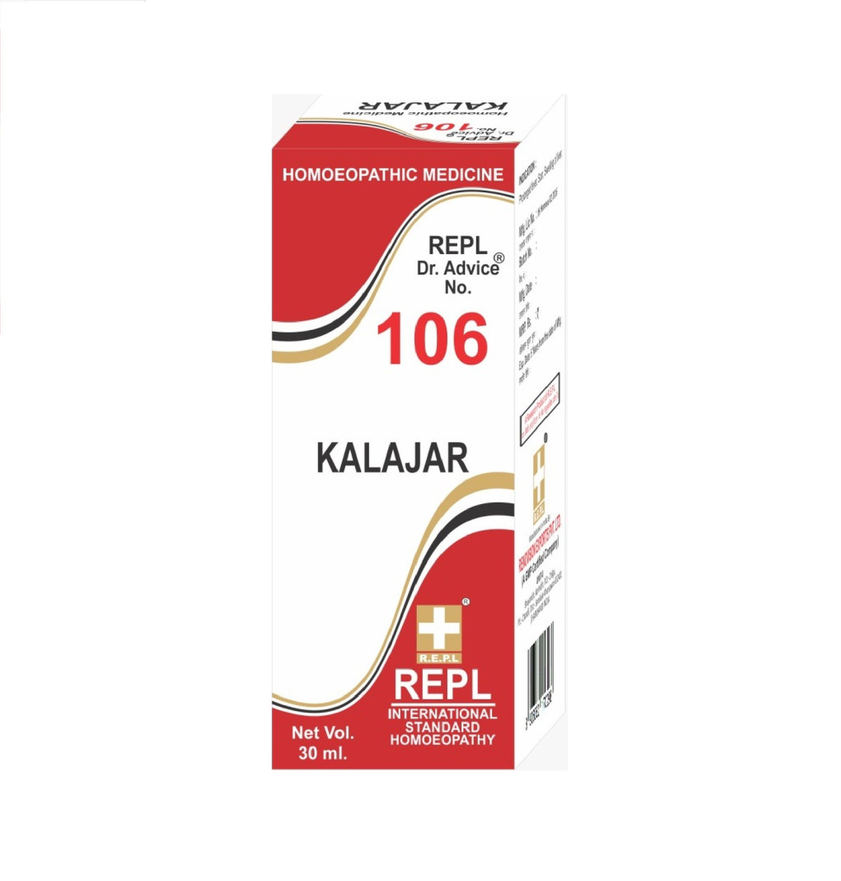 homeopathy REPL Dr Adv No 106 kalajar drops