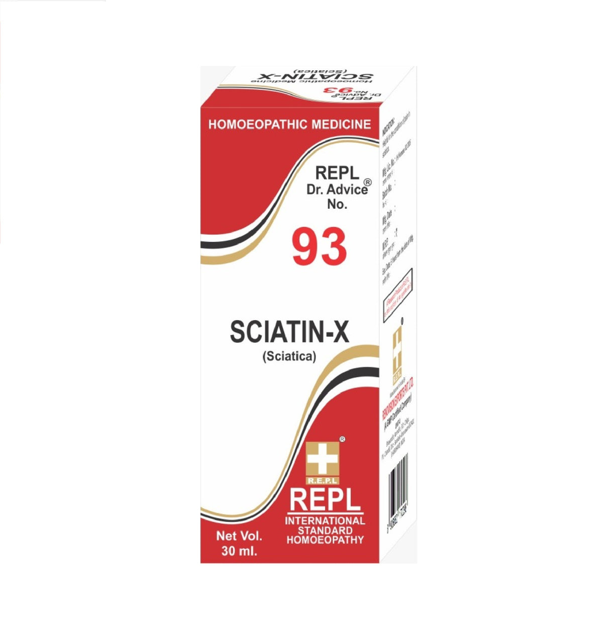 homeopathy REPL Dr Adv No 93 sciatin-x drops
