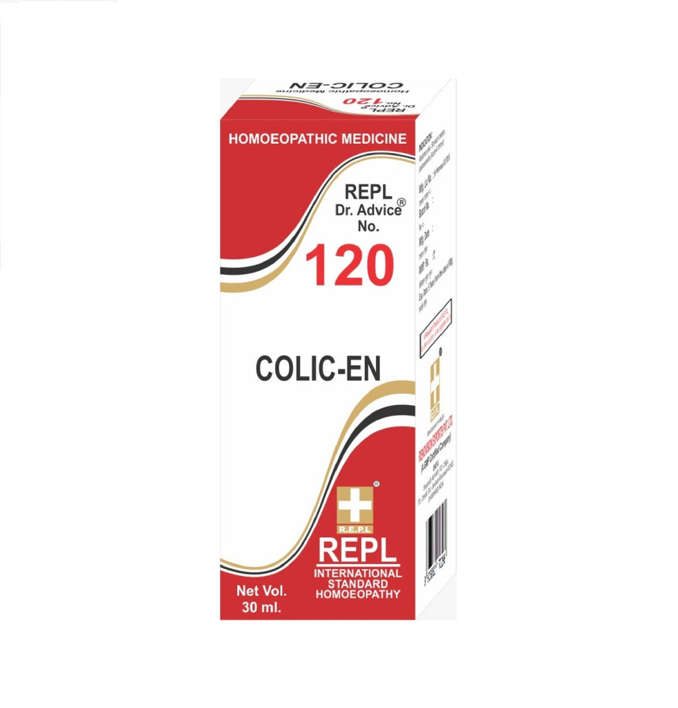 homeopathy REPL Dr Adv No 120 colic-en drops 