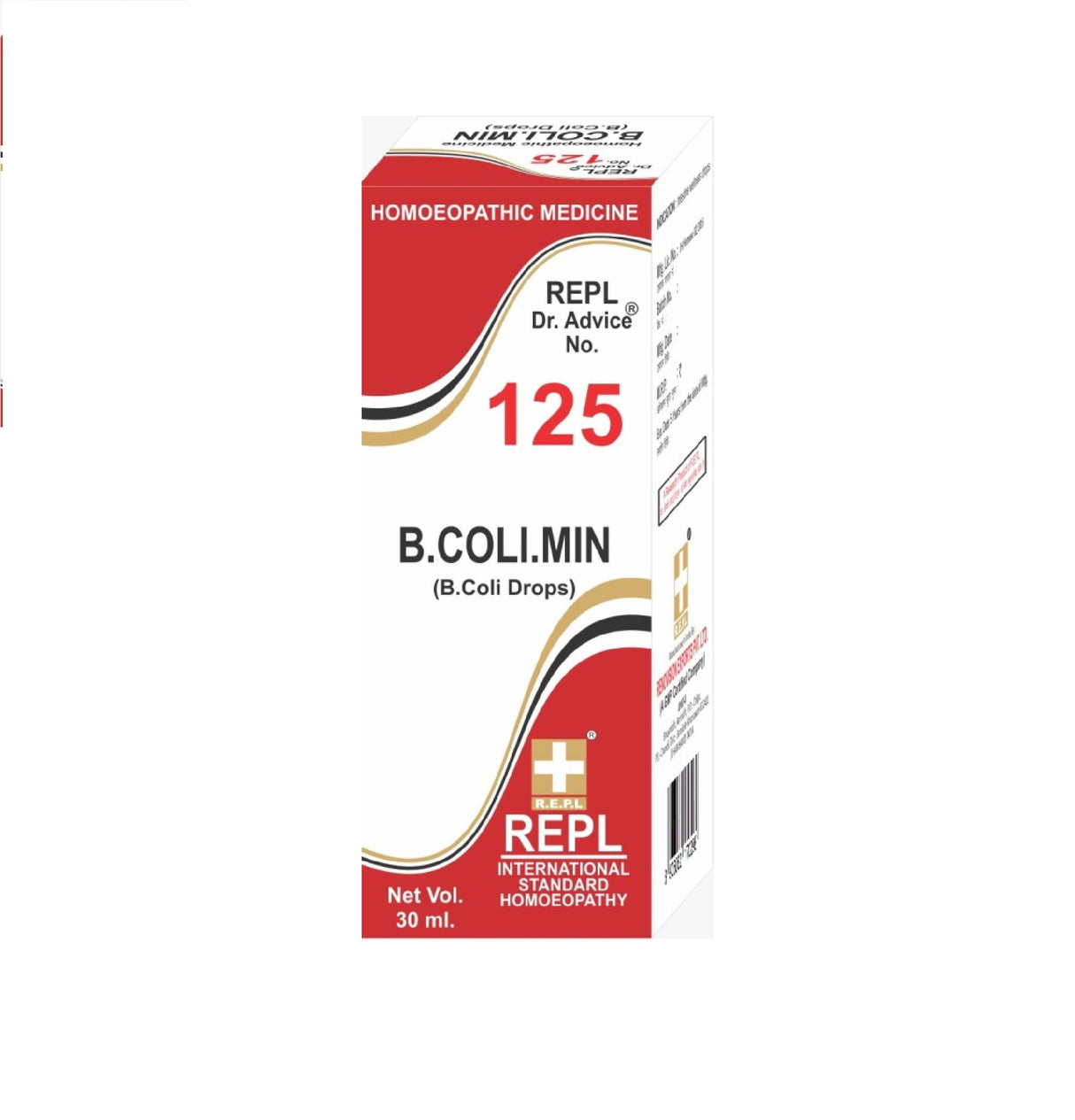 homeopathy REPL Dr Adv No 125 b. coli. min drops