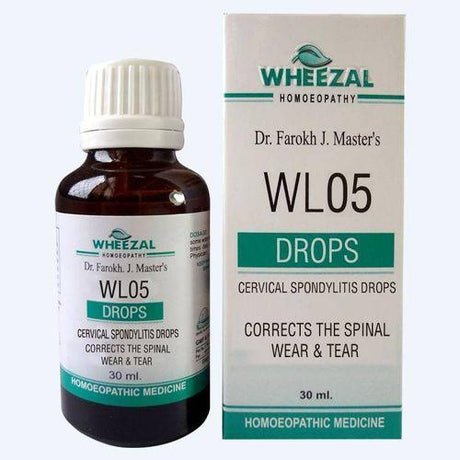 Wheezal WL5 drops for Cervical Spondylitis|Dr.Farokh J Master Wheezal WL 5 drops for Cervical Spondylitis, Stiff Neck,