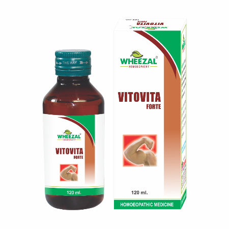 Revitalize your body with Wheezal Vitovita Forte Syrup. Supports weight gain, muscle mass, mental clarity, and recovery after illness. Perfect for convalescence.