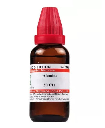 schwabe Alumina Homeopathy Dilution 6C, 30C, 200C, 1M, 10M, CM