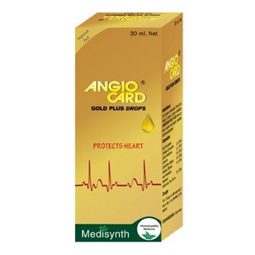 Medisynth AngioCard homeopathy Gold Plus Drops (Heart Tonic) cardiac efficiency