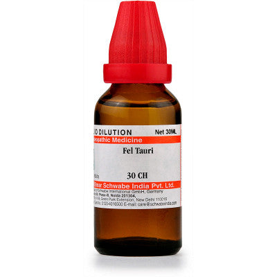 Schwabe Fel Tauri Homeopathy Dilution 6C, 30C, 200C, 1M, 10M, CM