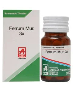 Adel Ferrum Muriaticum 3X Homeopathy Trituration Tablets