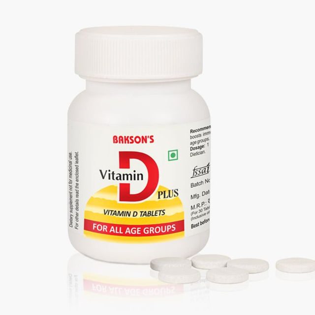 Bakson vitamin D plus tablets for all ages
