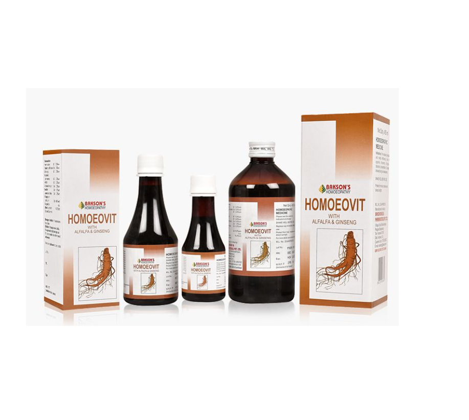 Baksons Homoeovit homeopathy Syrup in 115ml 225ml 450ml packing