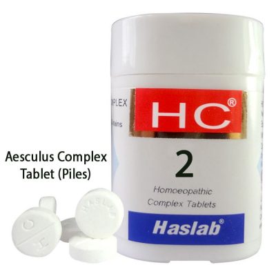 Haslab homeopathy HC-2 Aesculus Complex Tablet for Piles