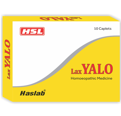 Haslab LaxYALO Tablets - Best laxative Homeopathy Medicine for Constipation