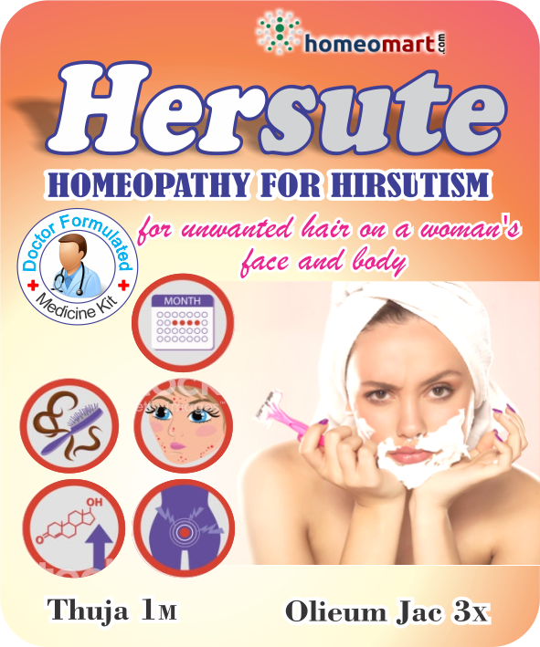 Hisutism Homeopathy Kit: Natural Solution for Unwanted Female Hair