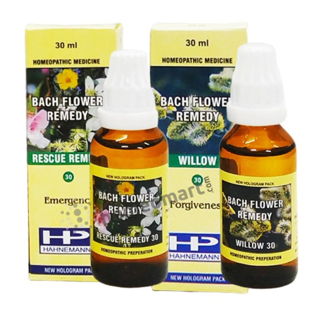 Bach Flower Remedy Mix, Rescue, Willow for Pets, anxiety