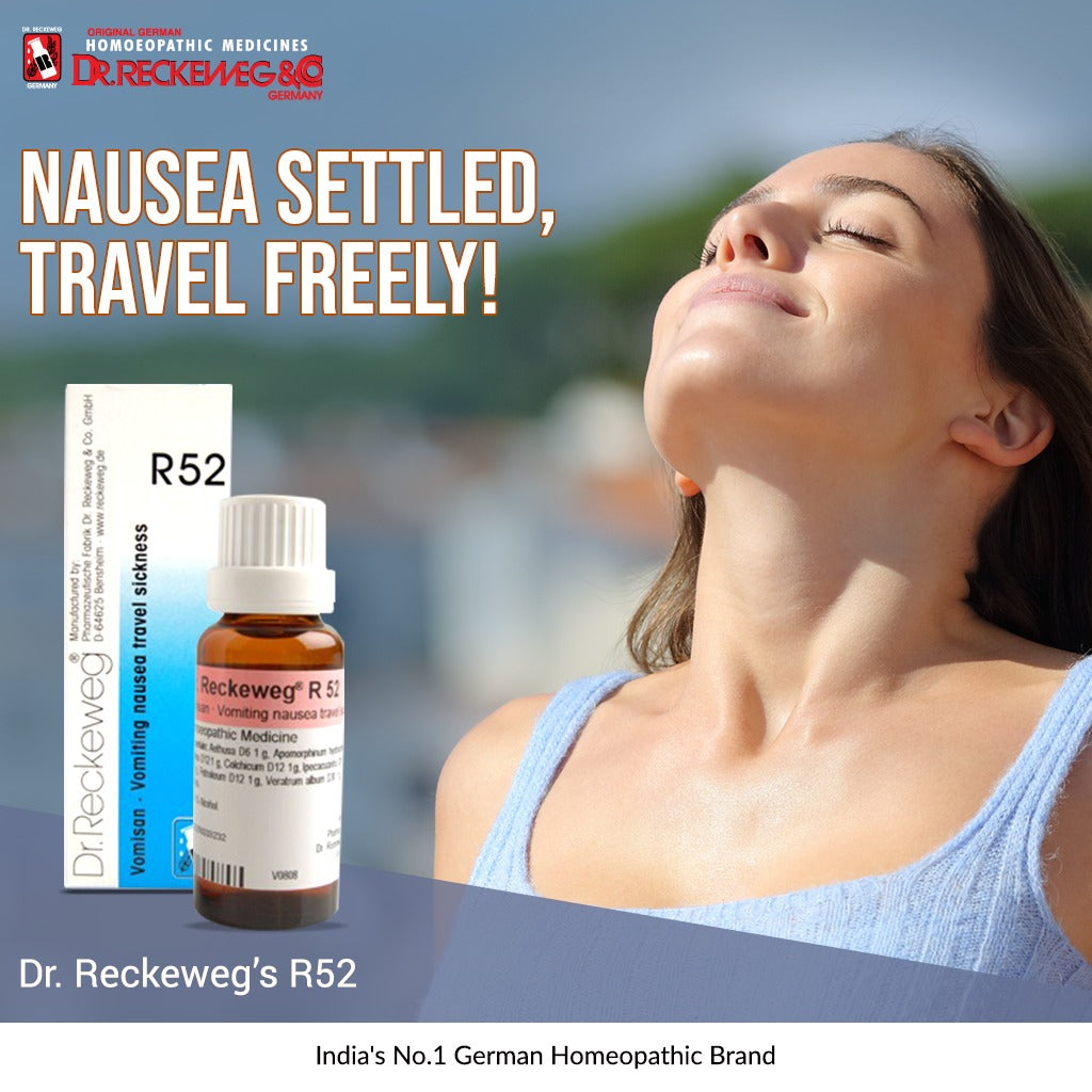 homeopathy medicine for travel sickness nausea vomiting R52