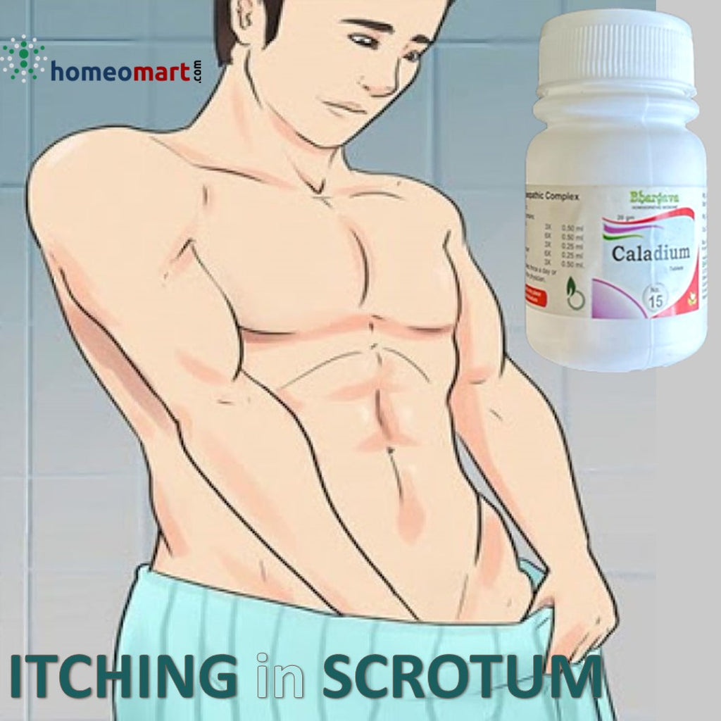 itchy testicles at night medicine