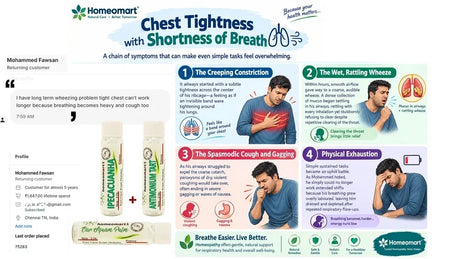 Chest oppression, suffocative feeling, or breathlessness