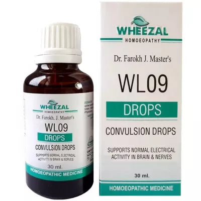 Wheezal WL 9 Convulsion Drops - Supports Normal Electrical Activity in Brain and Nervous Wheezal WL 9 Convulsion homeopathy Drops, Seizure, Epilepsy