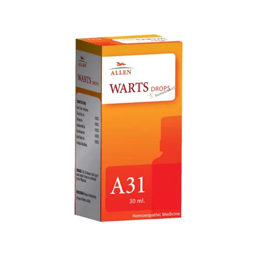 Allen A31 Homeopathic Drops for Warts