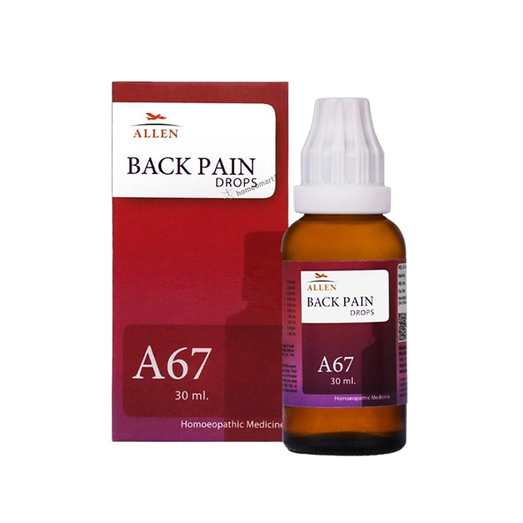 Allen A67 Homeopathy Drops, Upper & Lower back pain