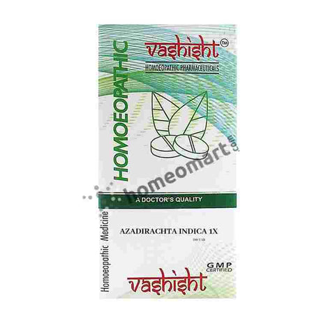 Vashisht Azadirachta Indica 1X Tablets (Blood Purifier) for Eczema, Pemphigus & Scabies