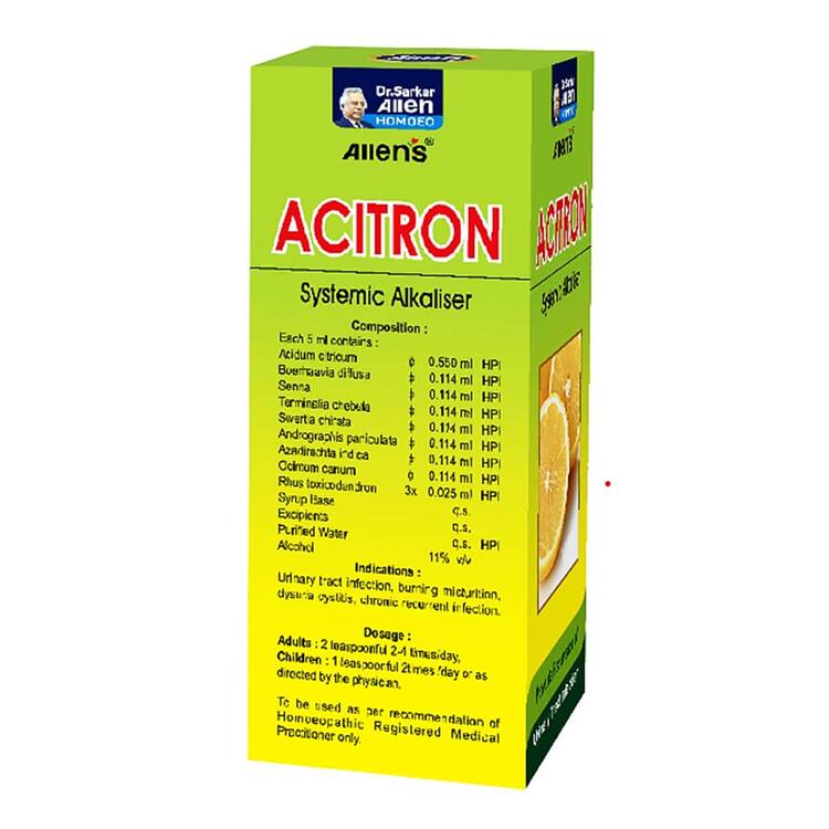 Compostion, Indications & Dosage of Allen Acitron Syrup