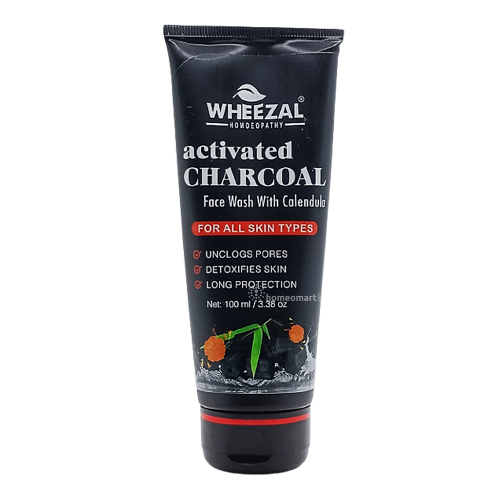 Wheezal Activated Charcoal Face wash with Calendula