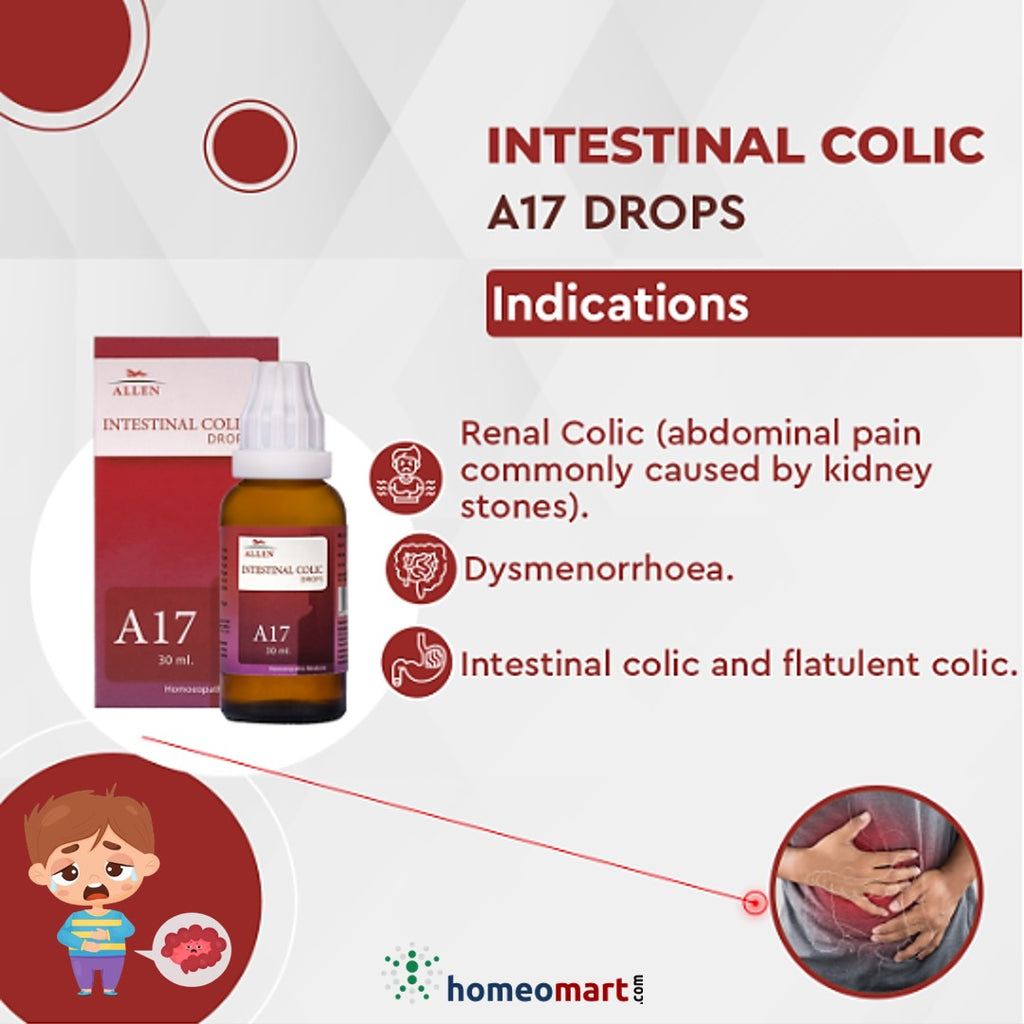 Allen A17 Intestinal Colic Drops, Renal Calculi, Gastritis, Flatulence